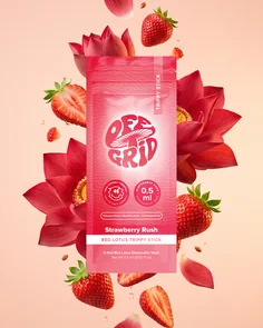 Off Grid Trippy Sticks Strawberry Rush, 0.5 ml, front